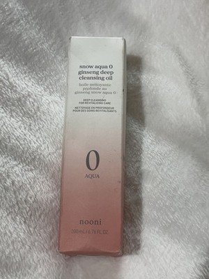 NOONI Korean Cleansing Oil - Snow Aqua 0 Ginseng Deep Cleansing Oil Exp 5/27