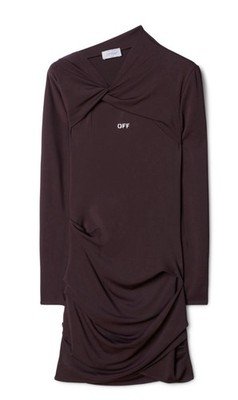 Off-White Fluid Jer Twist Mini Dress New With Tags Retails For $1120 Size 44￼￼